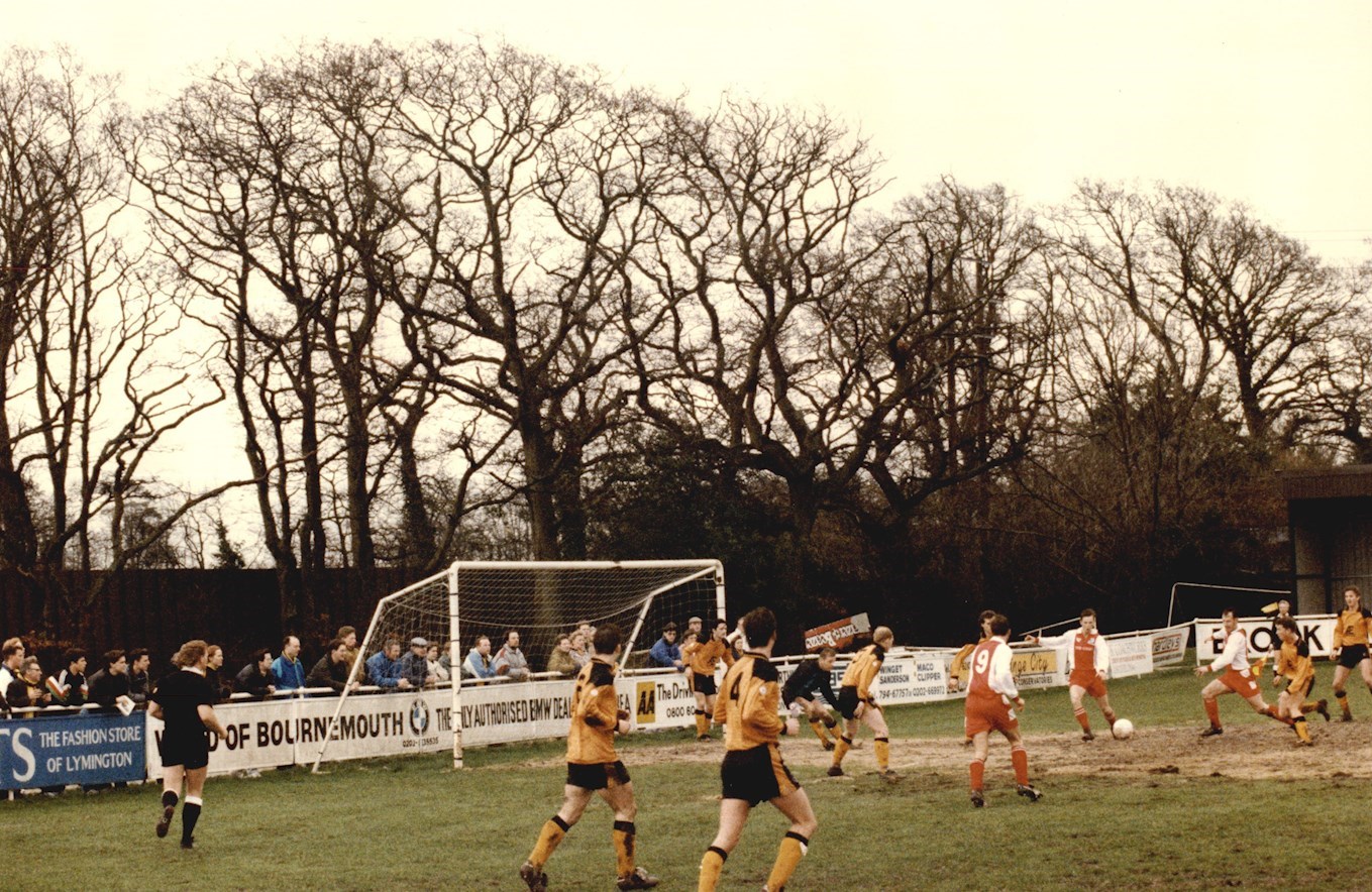 Burton Albion take on Bashley FC away from home in January 1993